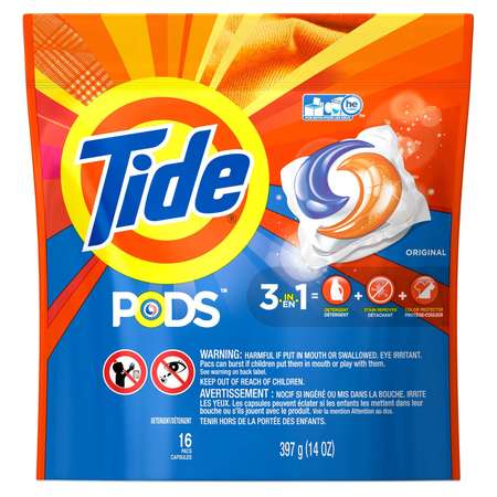 TIDE Tide Original Laundry Detergent Liquid Pod, PK96 93035